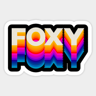 4 Letter Words - Foxy Sticker